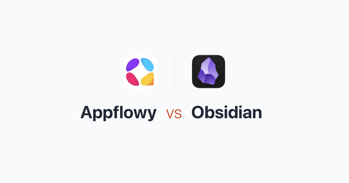 Obsidian and AppFlowy comparison